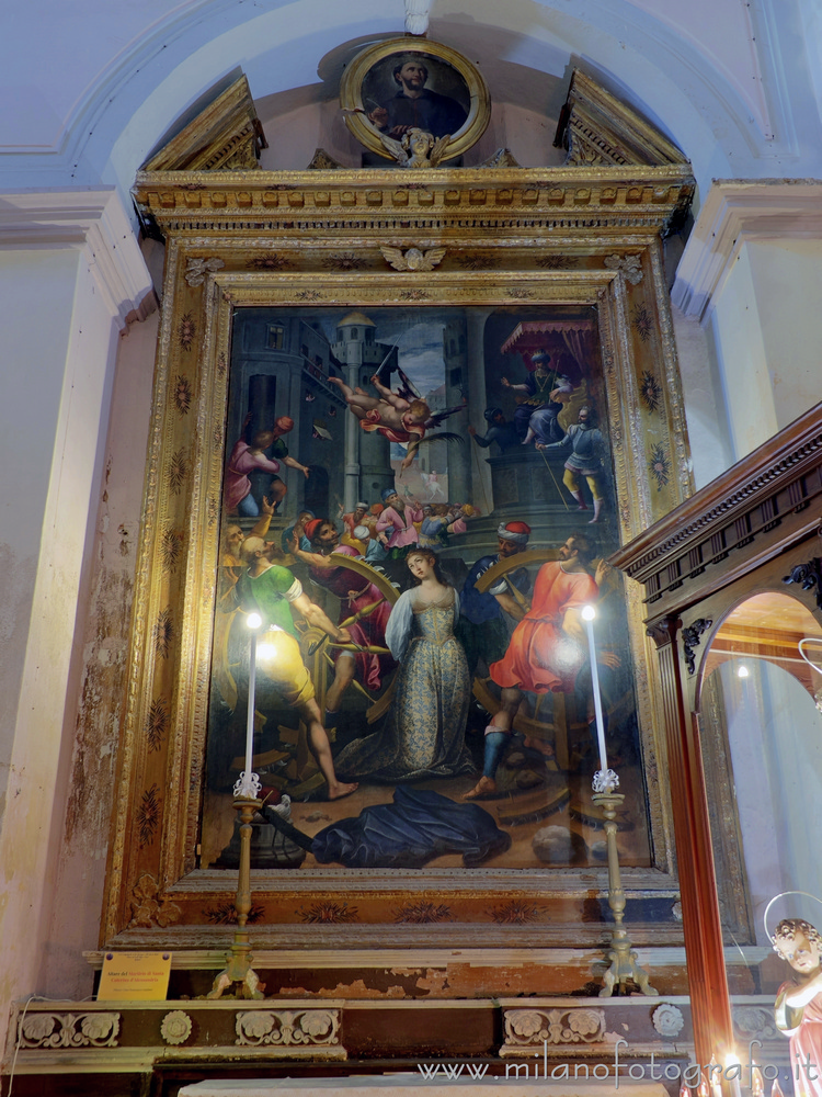Gallipoli (Lecce, Italy) - Martyrdom of Saint Catherine of Alexandria in the Church of San Giuseppe